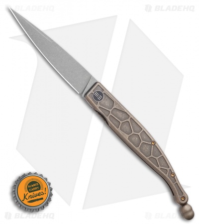 WE Knife Co. Roman Frame Lock Bronze Titanium (4.00" SW) 2008A