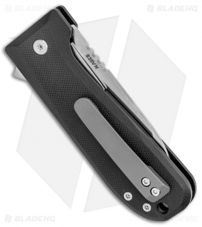 Wesn Goods Allman Liner Lock Knife Black G-10 (2.75" Satin) WESN041