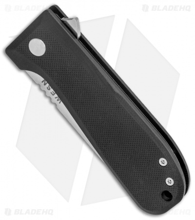 Wesn Goods Allman Liner Lock Knife Black G-10 (2.75" Satin) WESN041