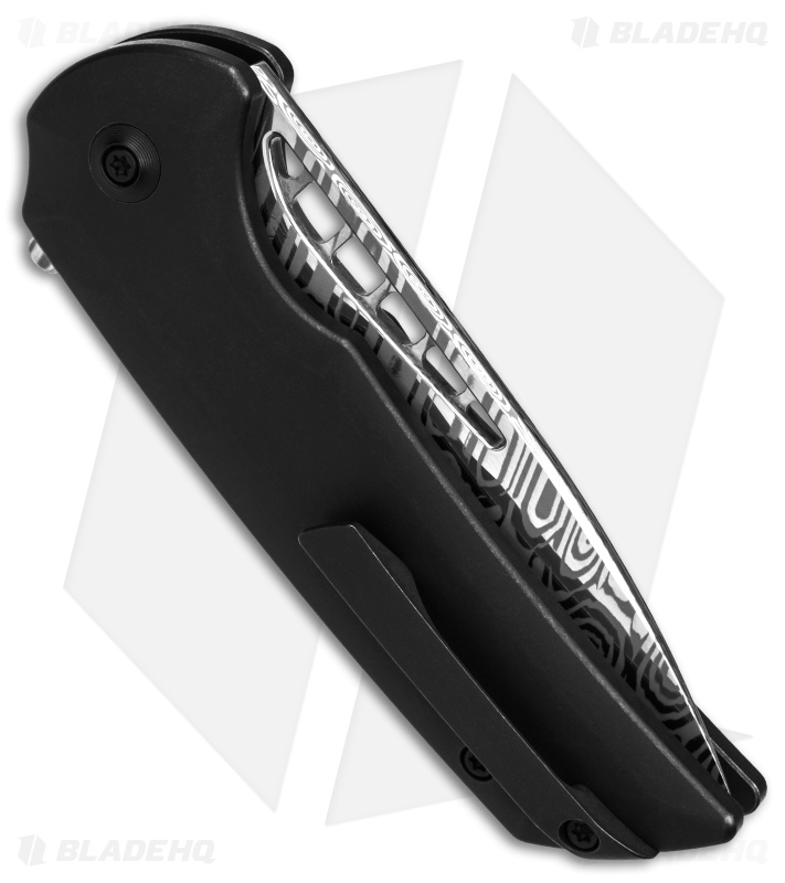 WE Knife Co. Mini Malice Button Lock Black Titanium (2.98" Dama) WE054BL-DS1