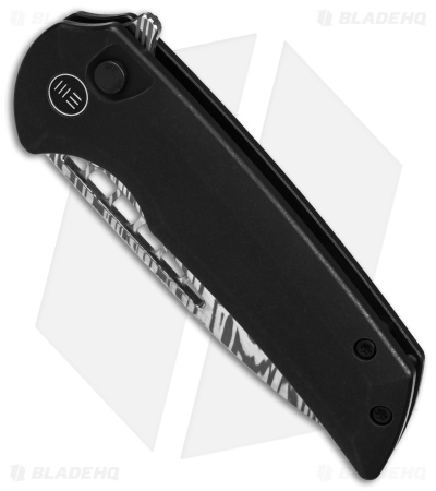 WE Knife Co. Mini Malice Button Lock Black Titanium (2.98" Dama) WE054BL-DS1