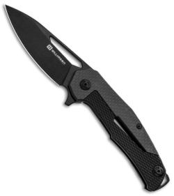 Willumsen Copenhagen Chibs Frame Lock Flipper Knife Black Ti/CF (3.5" Black)