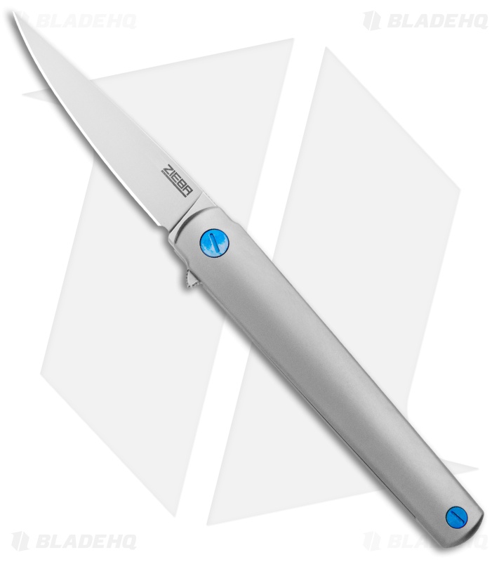 Zieba Knives MS3 Frame Lock Knife Titanium (2.5" Stonewash)