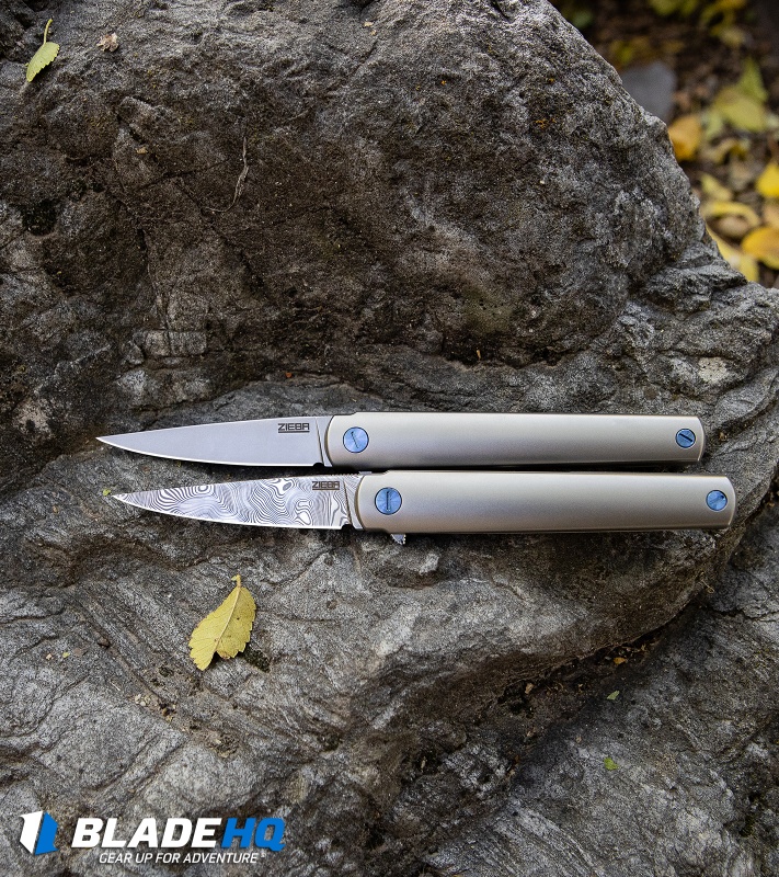 Zieba Knives MS3 Frame Lock Knife Titanium Bjorkmans Twist