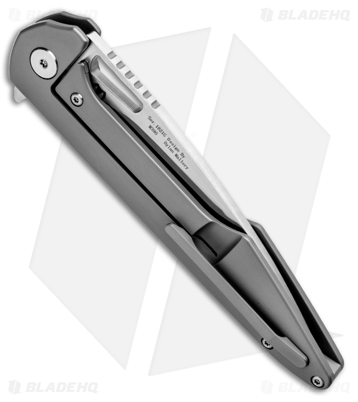Artisan Cutlery Archaeo Frame Lock Flipper Knife Gray Ti/CF (3.75" Satin)