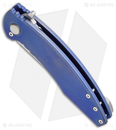 Fodale Orion Flipper Knife Titanium Blue (3.375" Stonewash)