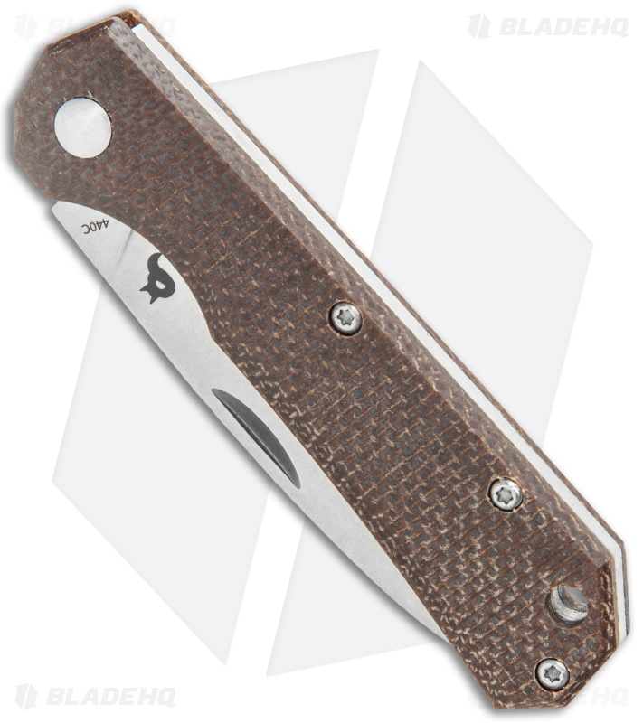 BlackFox Ciol Slip Joint Knife Brown Micarta (2.75" Stonewashed) 