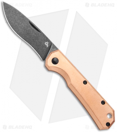 BlackFox Ciol Slip Joint Knife Copper (2.75" Black Stonewash) 