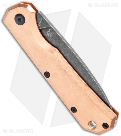 BlackFox Ciol Slip Joint Knife Copper (2.75" Black Stonewash) 