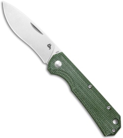 BlackFox Ciol Slip Joint Knife Green Micarta (2.75" Stonewashed) 