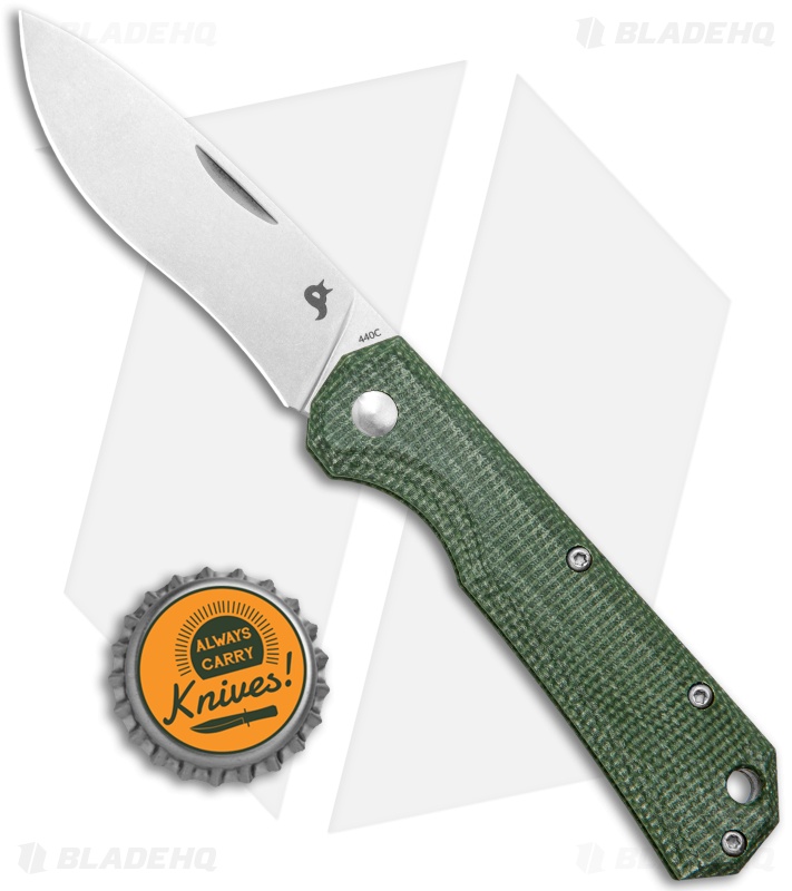 BlackFox Ciol | Slip Joint Knife | Green Micarta - Blade HQ