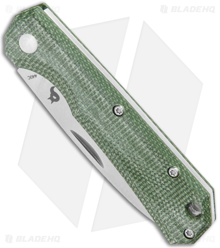 BlackFox Ciol Slip Joint Knife Green Micarta (2.75" Stonewashed) 