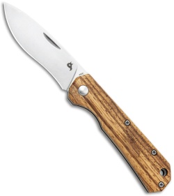 BlackFox Ciol Slip Joint Knife Zebrawood (2.75" Satin) 