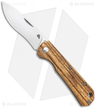 BlackFox Ciol Slip Joint Knife Zebrawood (2.75" Satin) 