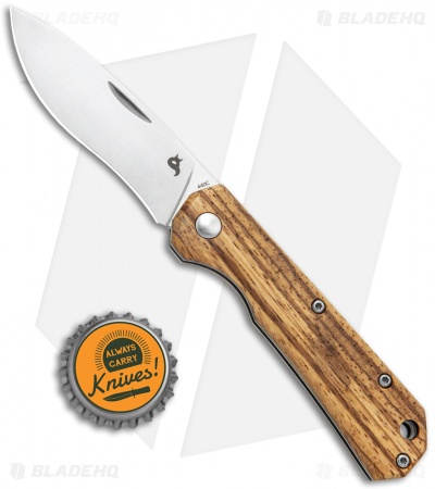 BlackFox Ciol Slip Joint Knife Zebrawood (2.75" Satin) 