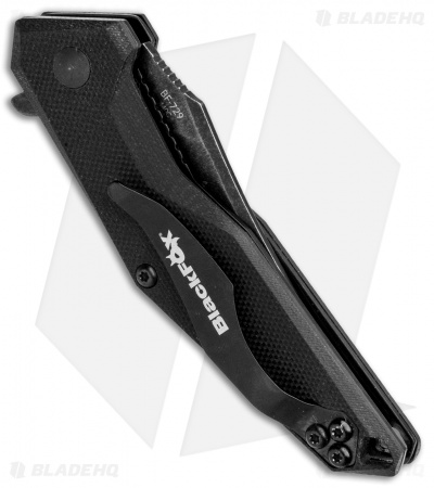 BlackFox Kravi Shai Liner Lock Knife Black G-10 (2.6" Black) 