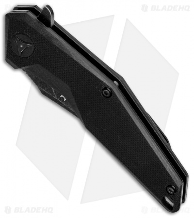 BlackFox Kravi Shai Liner Lock Knife Black G-10 (2.6" Black) 