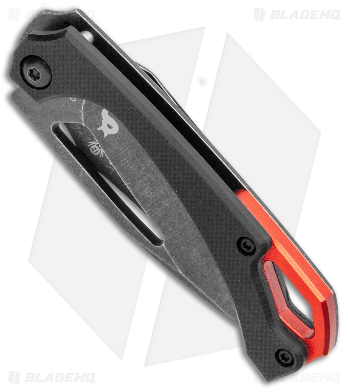 BlackFox Racli Frame Lock Folding Knife Black G-10 (2.5" Black Stonewash)