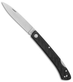 Fox Knives 01FX730 Lockback Knife Carbon Fiber (2.8" Satin)