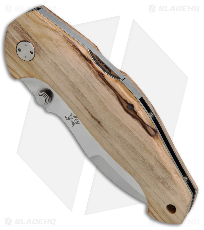 Fox Knives Anso Mojo Lockback Knife Olive Wood (3.5" Satin) FX-306 OL