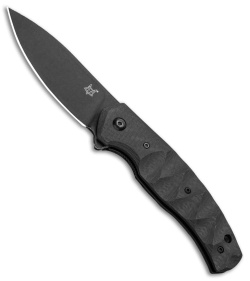 Fox Knives Anso Ziggy Liner Lock Knife Carbon Fiber (3.125" Black) 01FX837