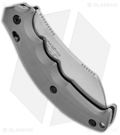 Fox Knives Anunnaki Folder Lockback Knife Gray G-10 (4.5" Black) FX-505GR
