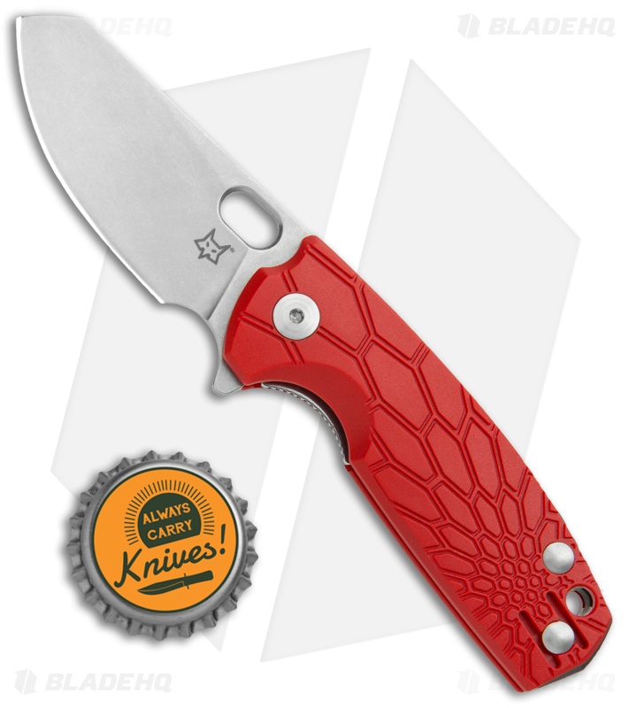Fox Knives Baby Core - Liner Lock Knife | Red/Stonewash | Blade HQ