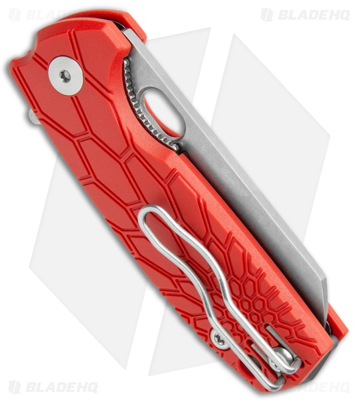 Fox Knives Baby Core Mini Liner Lock Knife Red FRN (2.35" Stonewash)