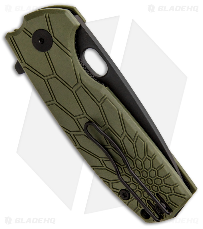Fox Knives Core Flipper Knife | Black N690Co | OD Green