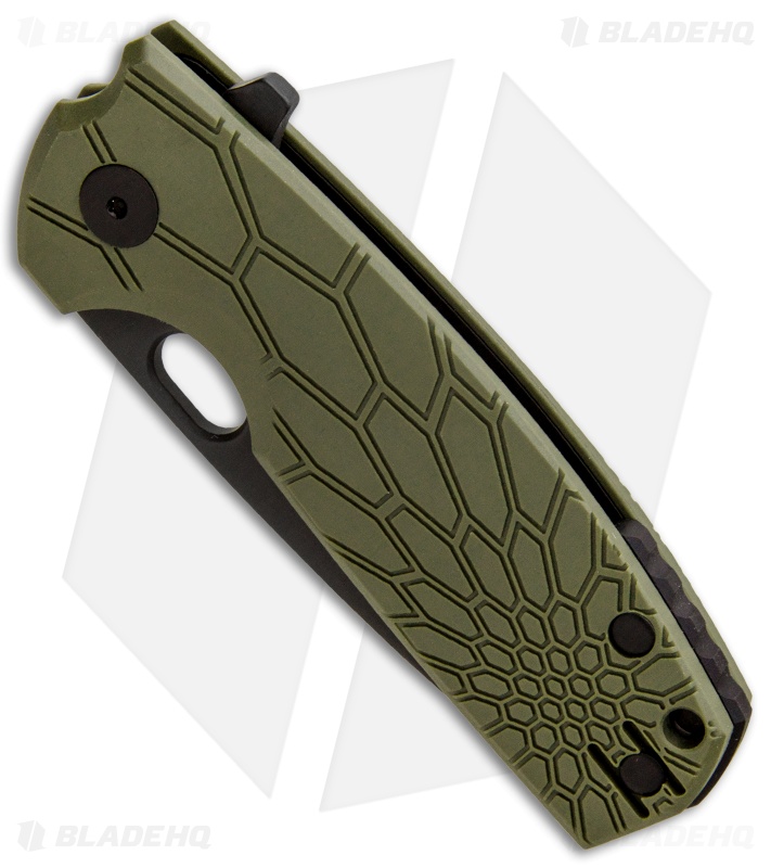 Fox Knives Core Flipper Knife | Black N690Co | OD Green