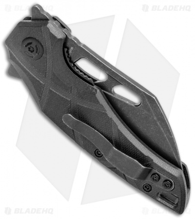 FoxEdge Atrax Flipper Folding Knife Black G10 (3.5" Black SW)