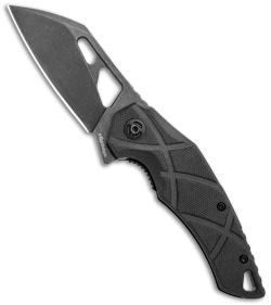 FoxEdge Atrax Flipper Folding Knife Black G10 (3.5" Black SW)