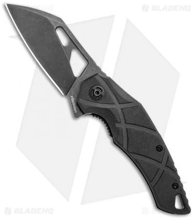FoxEdge Atrax Flipper Folding Knife Black G10 (3.5" Black SW)
