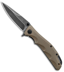 Fox Knives Mandatory Fun Frame Lock Knife Hemp Micarta (3.6" Black SW)