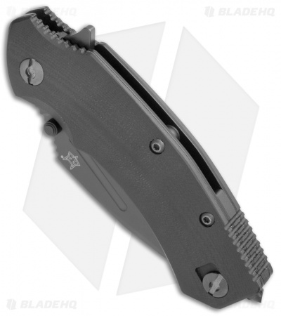 Fox Knives FKMD B.R.I. Liner Lock Knife Black G-10 (3.125" Black)
