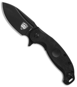 Fox Knives Irves Liner Lock Flipper Knife Black G-10 (3.3" Black) FX-532