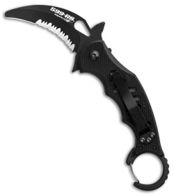 Fox Knives Karambit Folder Liner Lock Knife Black G-10 (3.1&quot; Black Ser) FX-599RS | 98729