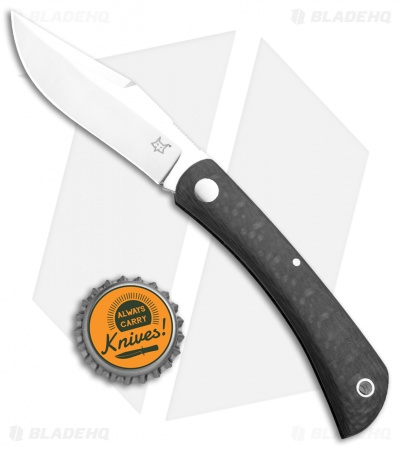 Fox Knives Libar Slip Joint Knife Carbon Fiber (2.75" Satin) FX-582 CF 