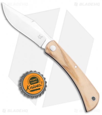 Fox Knives Libar Slip Joint Knife Olive Wood (2.75" Satin) FX-582 OL  