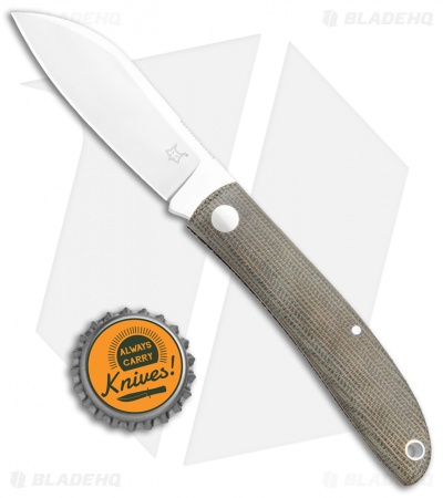 Fox Knives Livri Slip Joint Knife Green Micarta (2.75" Satin) FX-273