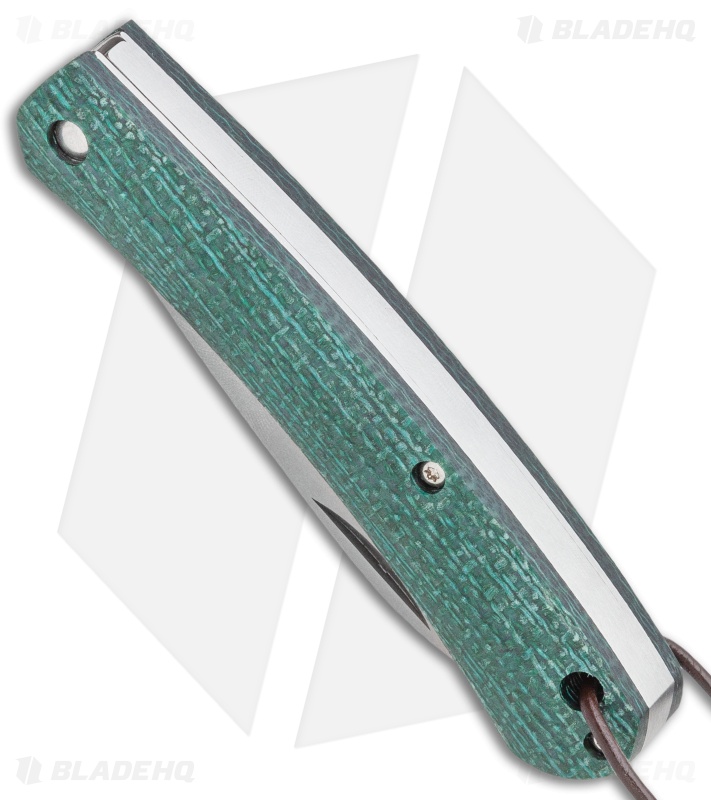 Fox Knives Nauta Slip Joint Knife Green Juta Micarta (3.00" Satin