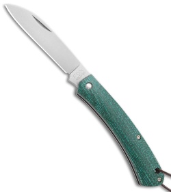 Fox Knives Nauta Slip Joint Knife Green Juta Micarta (3.00" Satin)