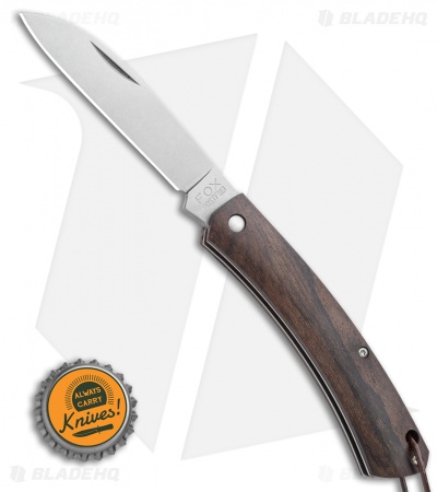 Fox Knives Nauta Slip Joint Knife Ziricote Wood (3.00" Satin)