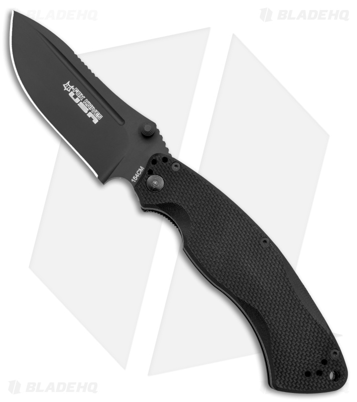 Fox Knives Olympian Liner Lock Knife Black G-10 (3.75" Black)