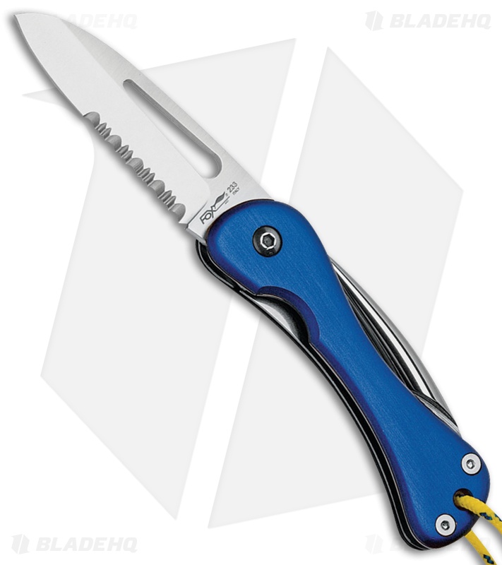 Fox Knives Sailing Knife Folding Knife Blue Aluminum (2.875