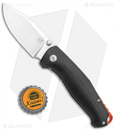 Fox Knives TUR Liner Lock Knife Black G-10 (2.8" Satin) FX-523B