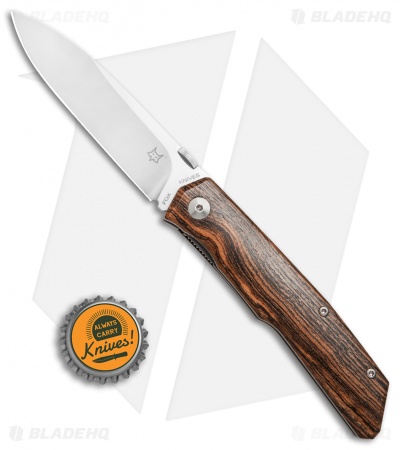 Fox Knives Terzuola Folder Knife Bocote Wood (3.25" Satin) FX-525B