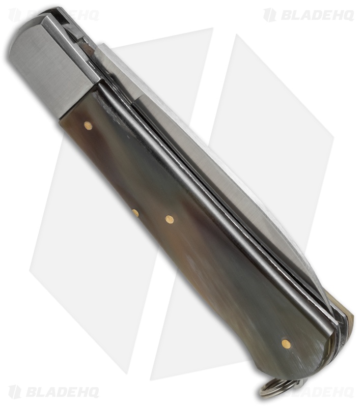 Fox Knives Cow Horn Lockback Hunting Knife (3.5" Satin) 210CR