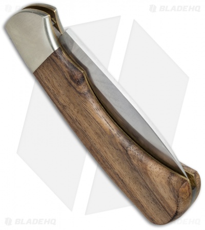 Fox Knives 594 Silver Collection Lockback Knife Palissander Wood (3" Satin)