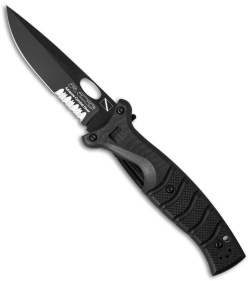 Fox Knives ACD Advance Combat Diver Knife (4.25" Black Serr) FX-400